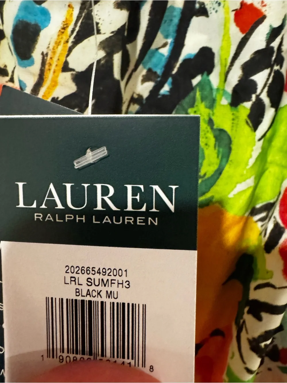 Lauren Ralph Lauren Black Floral Off-Shoulder Blouse